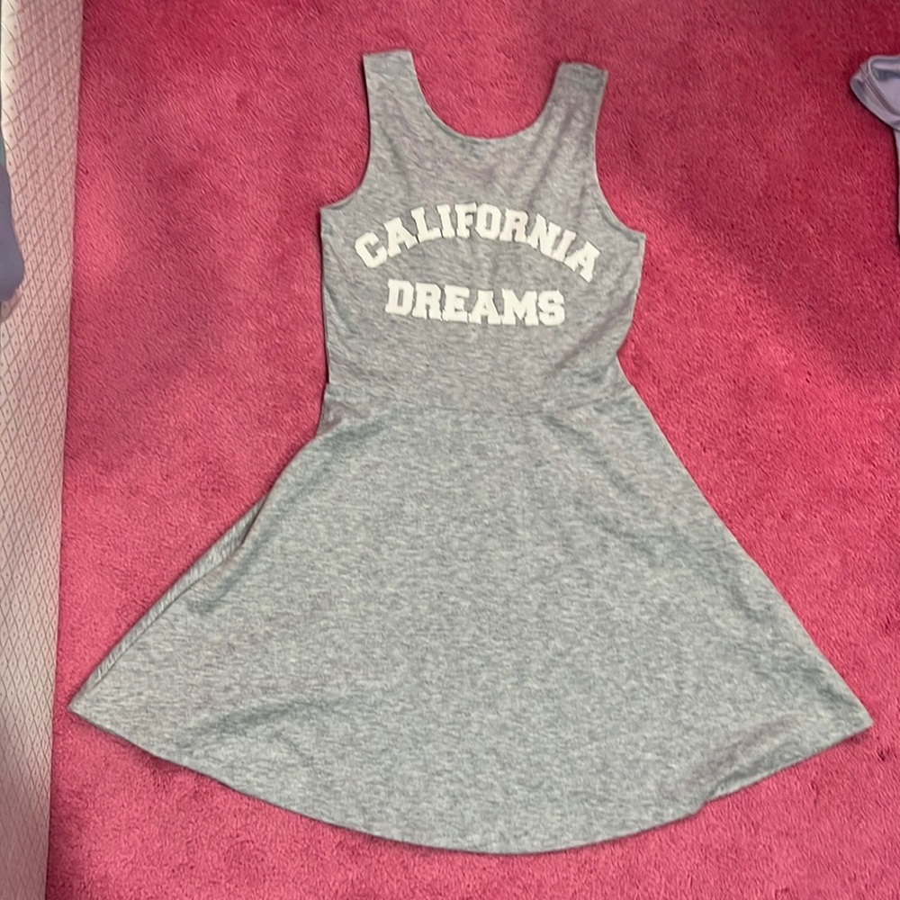 H&M light grey heather kids dress, never worn
